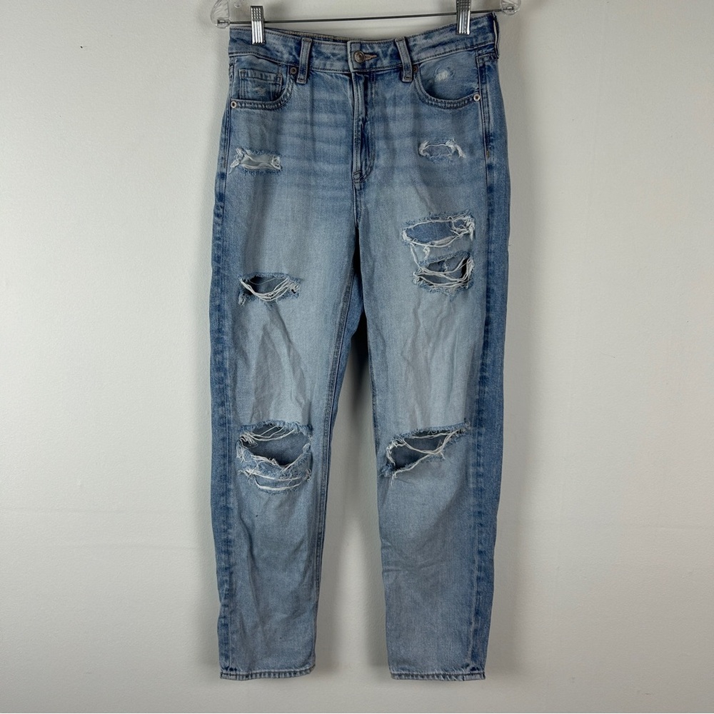 American Eagle Mom Straight Jeans 4 Long